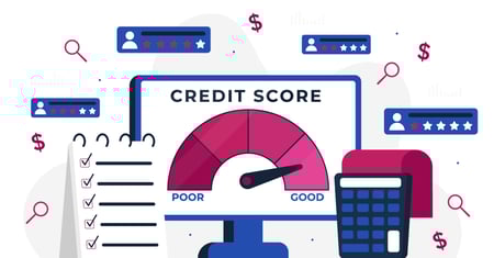 Credit score infographic