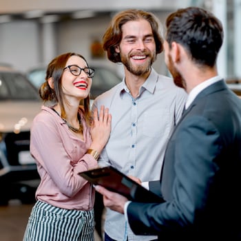 Couple car shopping