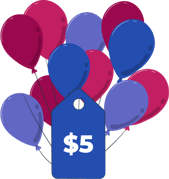 $5 Baloons