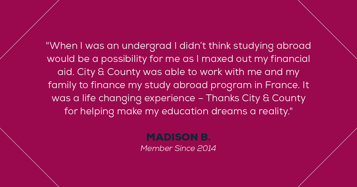 Scholarship CCCU testimonial infographic