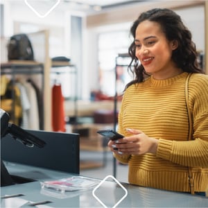 woman shopping with credit card