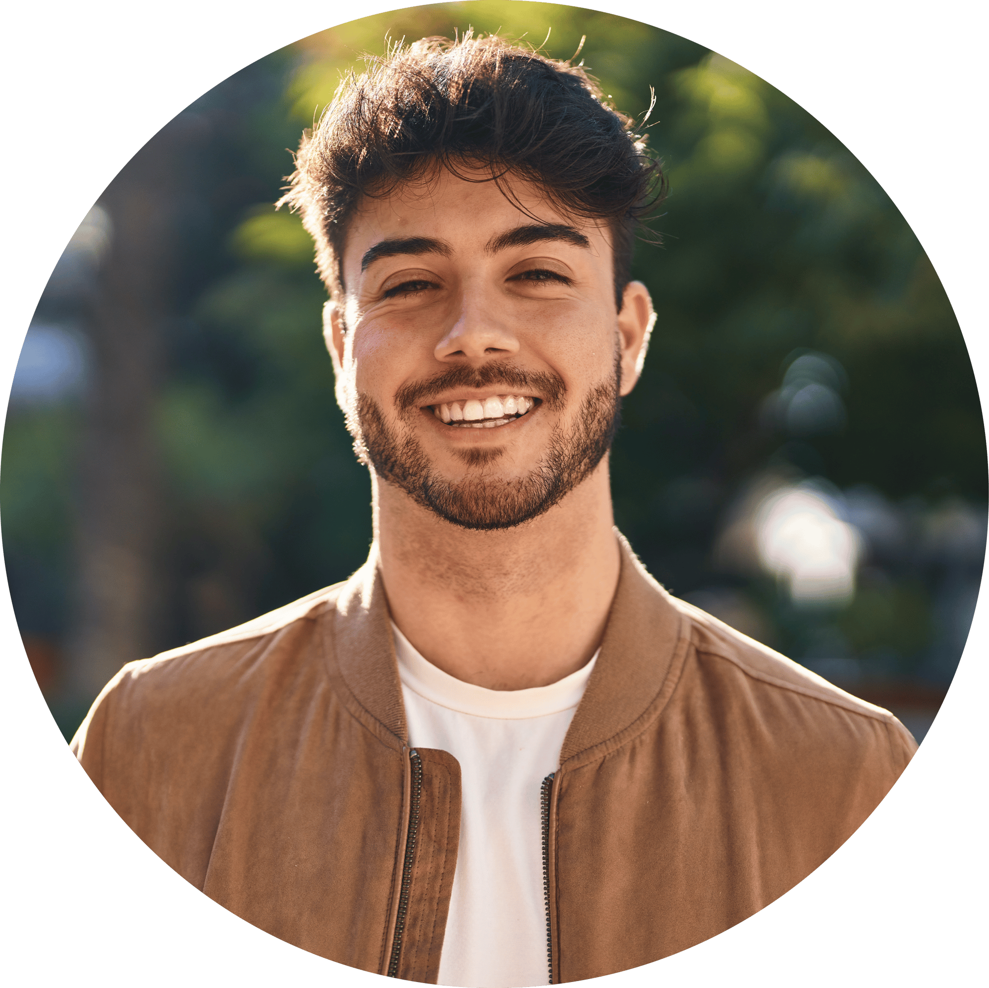 Man smiling at camera 